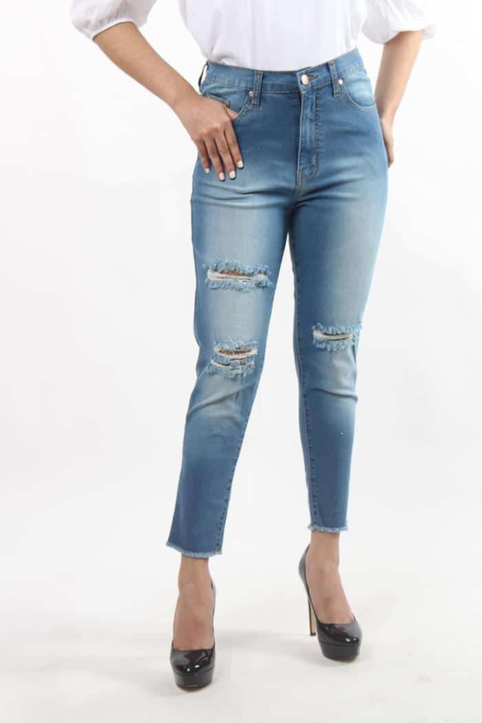 High Rise Cut Out Ankle Jeans - Next Jeans Philippines